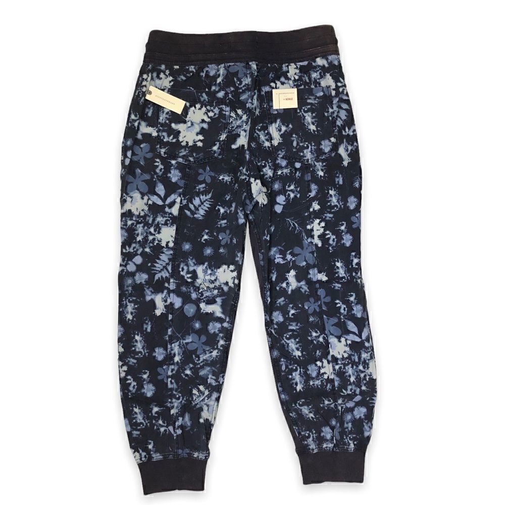 Anthropologie The Nomad Navy Blue Floral Lyocell Joggers - Picture 2 of 11